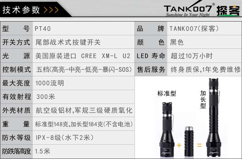 手電PT10，為戰(zhàn)術(shù)而生